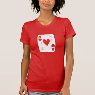 Kaart Romanic,  voor het spelen van harten T-shirt