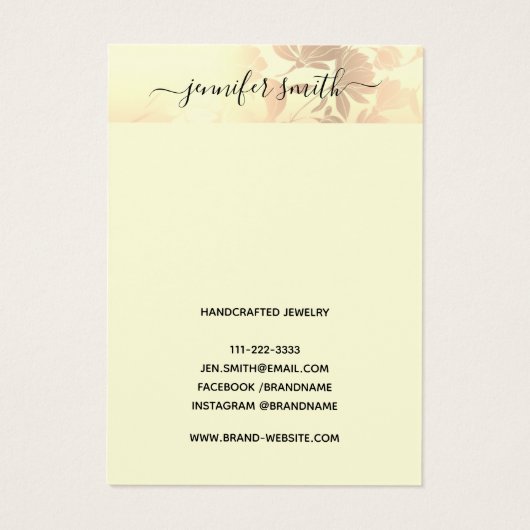 Kaart Romantic  Roze Blush (Achterkant)