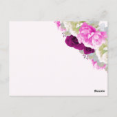 Kaart roos- en pony-roze tafel (Achterkant)