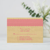 Kaart Roze Robuuste Chevron Response (Staand voorkant)