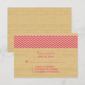 Kaart Roze Robuuste Chevron Response (Voorkant / Achterkant)
