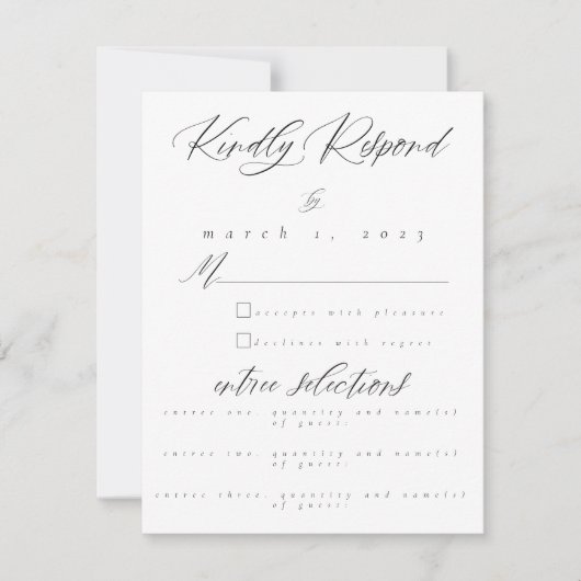 Kaart RSVP-respons (Voorkant)