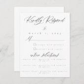 Kaart RSVP-respons (Voorkant / Achterkant)