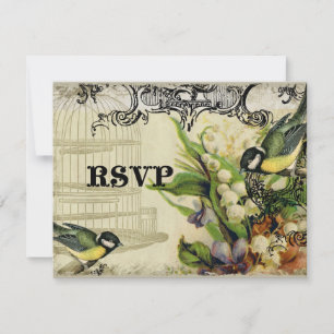 Kaart RSVP-respons - Gele zandkorrels