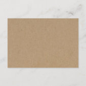 Kaart Rustic Kraft (Achterkant)