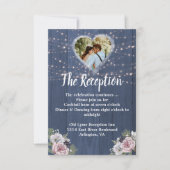 Kaart Rustic Wood Foto bruiloft (Voorkant)