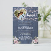 Kaart Rustic Wood Lichten Fotogegevens (Staand voorkant)