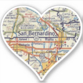  kaart San Bernadino Sticker (Voorkant)