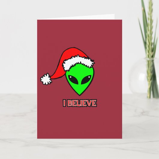Kaart Santa Claus Alien (Voorkant)