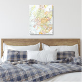 KAART: SCOTLAND CANVAS AFDRUK (Insitu (Slaapkamer))