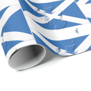 Kaart SCOTLAND SALTIRE FLAG Cadeaupapier