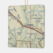  kaart Seligman AZ Keramisch Ornament (Links)