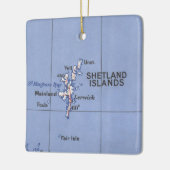  kaart Shetland Islands Keramisch Ornament (Links)