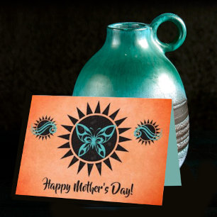 Kaart Southwest Turquoise Butterfly Moederdag