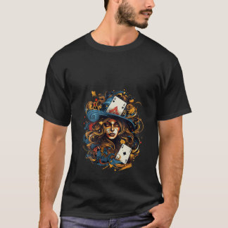 kaart spelen Gothic Kaart Games Spel Nacht Idee Cr T-shirt