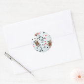 Kaart spelen ronde sticker (Envelop)