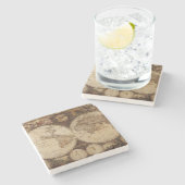  kaart stenen onderzetter (Zijkant)