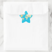 kaart ster sticker (Tas)