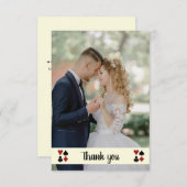 Kaart Suits Black Cream Foto bruiloft Hartelijk da (Voorkant / Achterkant)