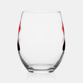 Kaart Suits Design Stemless wijnglas Wijnglas Zonder Voet (Links)