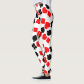 Kaart Suits Patroon Leggings (Links)