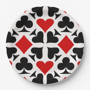 Kaart Suits Pattern Papieren Bordje
