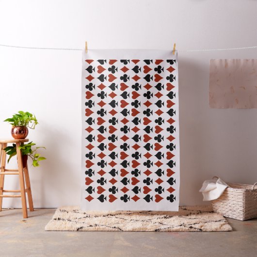 Kaart Suits Pattern Stof (Voorbeeld)