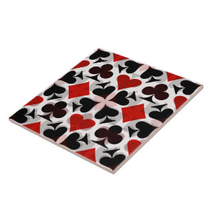 Kaart Suits Pattern Tegeltje