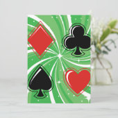 Kaart Suits Uitnodigingen (Staand voorkant)