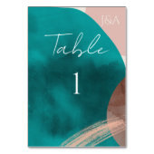 Kaart Tabelnummer abstracte WATERVERF (Voorkant)