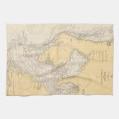  kaart Tampa Bay Florida Theedoek (Horizontaal)