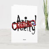 Kaart tegen dierenmishandeling (Achterkant)