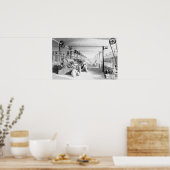 Kaart, tekening en roving poster (Keuken)