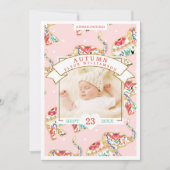 Kaart ter bekendmaking van de geboorte van baby - (Voorkant)