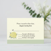 Kaart Texas Yellow Rose Wedding RSVP (Staand voorkant)