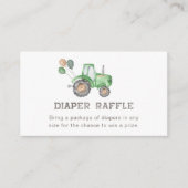 Kaart tractor Diaper Raffle | Diaper Raffle (Voorkant)