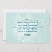 Kaart Tropische Ocean Welcome Students Message (Achterkant)