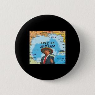 Kaart Trump Amerika's Golf Mexico President Trump Ronde Button 5,7 Cm