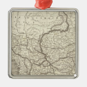 Kaart Turkije en Griekenland Metalen Ornament