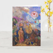 Kaart/Uitnodiging: Boeddha en de Bloem Kaart (Gele Bloem)