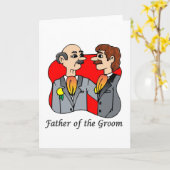 Kaart: Vader van de bruidegom Kaart (Gele Bloem)