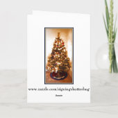 Kaart - Vakantie: Verfraaide Kerstboom (Achterkant)