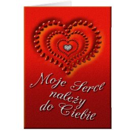 Kaart valentijn in het Pools