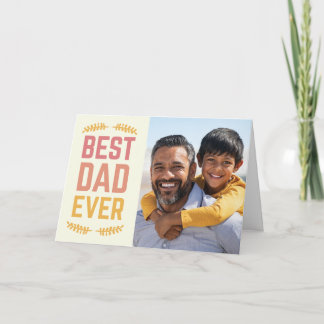 kaart van 5 x 7 Vaderdag "Beste vader ooit"