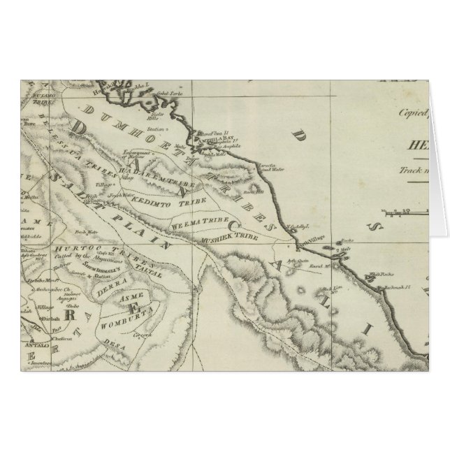 Kaart van Abyssinia (Voorkant Horizontaal)