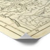 Kaart van Abyssinia Poster (Hoek)