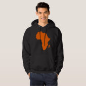 Kaart van Africa Hoodie (Voorkant volledig)