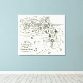Kaart van Afrika | 1500 2 Canvas Afdruk (Insitu (Houten vloer))