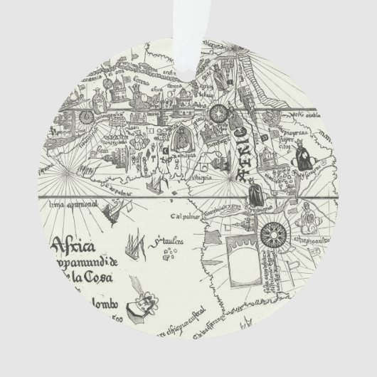 Kaart van Afrika | 1500 Ornament (voorkant)