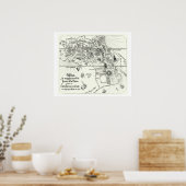 Kaart van Afrika | 1500 Poster (Keuken)